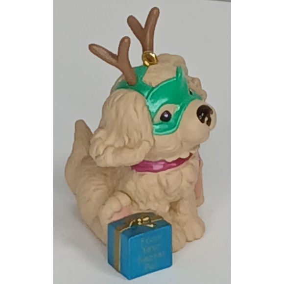1994 Hallmark Ornament SECRET SANTA puppy - Picture 5 of 10